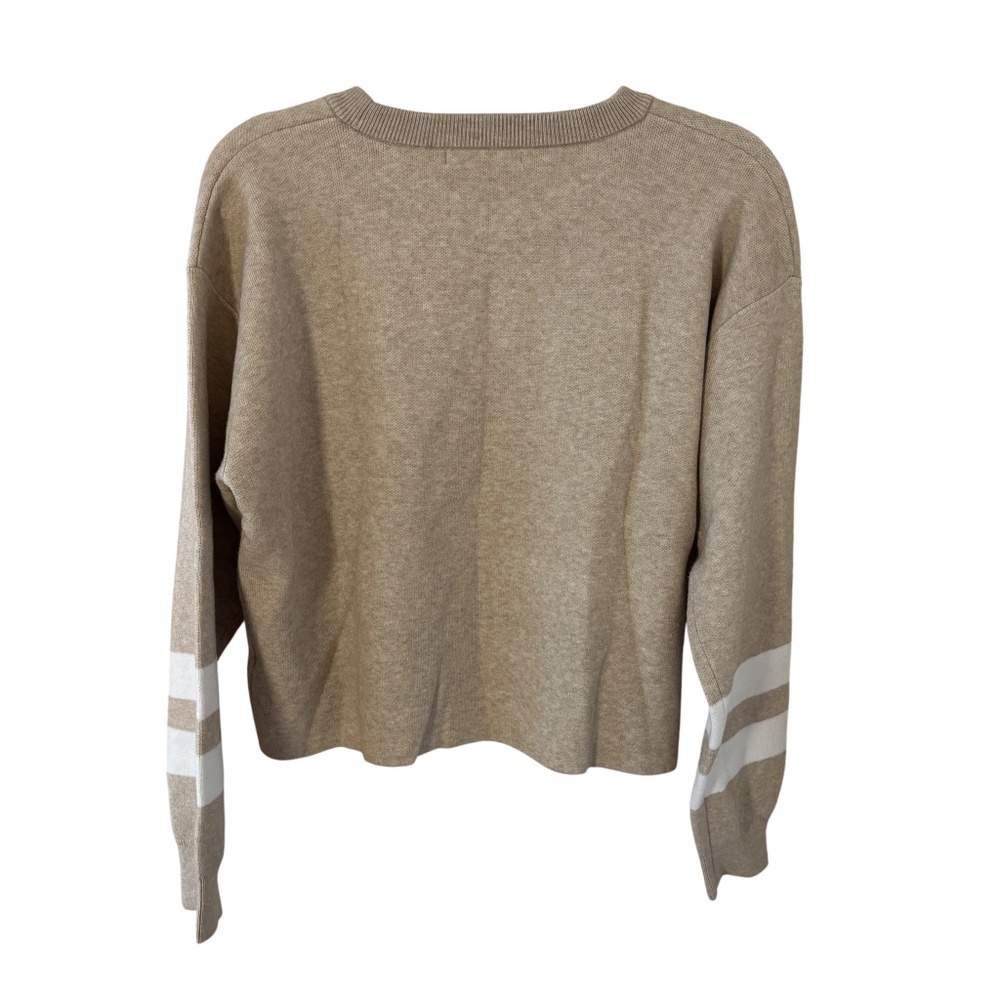 NWT Vigoss Nordstrom 1990 Oatmeal Crewneck Sweater Size Small preppy retro 90s - Picture 6 of 12